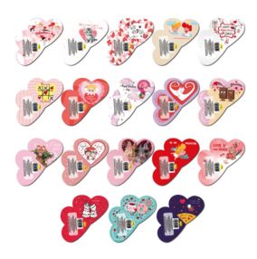 вітальна листівка подвійна Валентинка міні