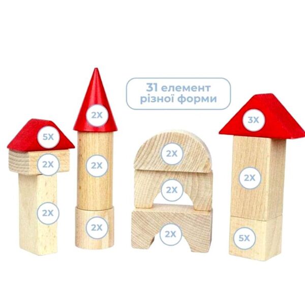 Набір будівельний Червоні шпичаки 31 елемент 900743 Ціна (цена) 483.48грн. | придбати  купити (купить) Набір будівельний Червоні шпичаки 31 елемент 900743 доставка по Украине, купить книгу, детские игрушки, компакт диски 2