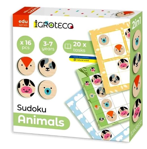 Гра логічна Судоку Тварини 16 елементів 900705 Ціна (цена) 243.38грн. | придбати  купити (купить) Гра логічна Судоку Тварини 16 елементів 900705 доставка по Украине, купить книгу, детские игрушки, компакт диски 0
