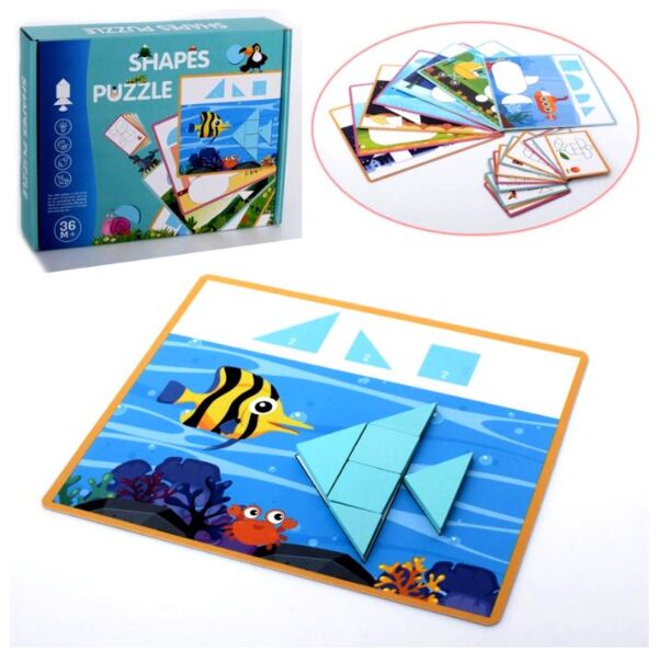 Гра деревяна Танграм фігурки картки MD 2832 Ціна (цена) 104.95грн. | придбати  купити (купить) Гра деревяна Танграм фігурки картки MD 2832 доставка по Украине, купить книгу, детские игрушки, компакт диски 0