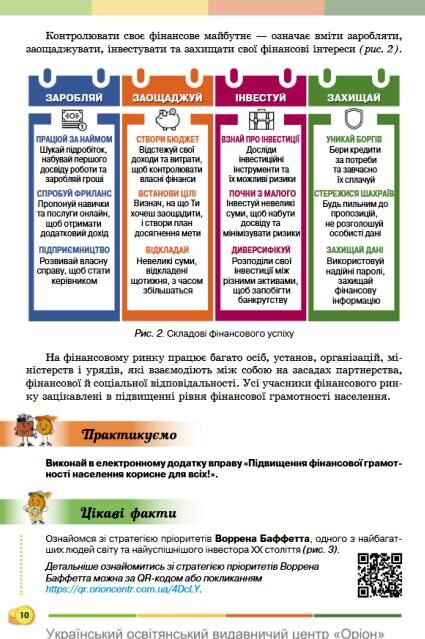 Підприємництво і фінансова грамотність 8 клас Підручник Кузнєцова Ціна (цена) 424.99грн. | придбати  купити (купить) Підприємництво і фінансова грамотність 8 клас Підручник Кузнєцова доставка по Украине, купить книгу, детские игрушки, компакт диски 5