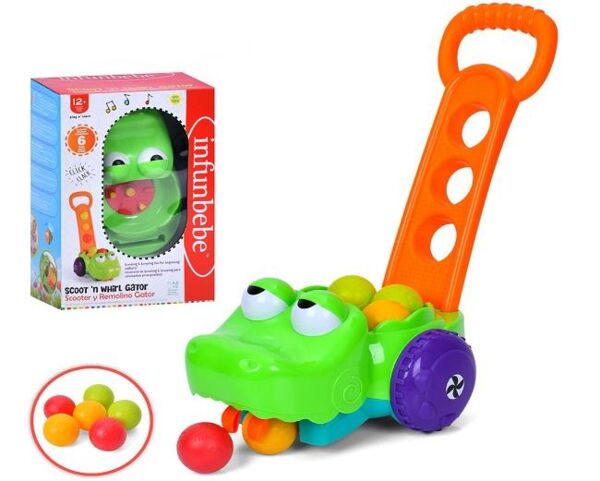 Каталка на палочці 45 см крокодил музика кульки 6 штук  LSB687 Ціна (цена) 450.00грн. | придбати  купити (купить) Каталка на палочці 45 см крокодил музика кульки 6 штук  LSB687 доставка по Украине, купить книгу, детские игрушки, компакт диски 0