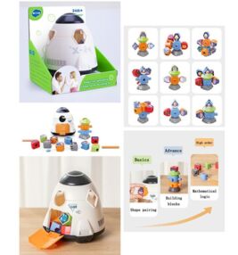 Гра космічний корабель сортер фігурка 10 штук HE792000