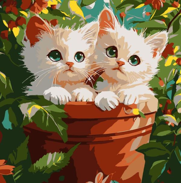 Розпис по номерах 30х30 ES0906 Обійми котиків Strateg Ціна (цена) 134.66грн. | придбати  купити (купить) Розпис по номерах 30х30 ES0906 Обійми котиків Strateg доставка по Украине, купить книгу, детские игрушки, компакт диски 0