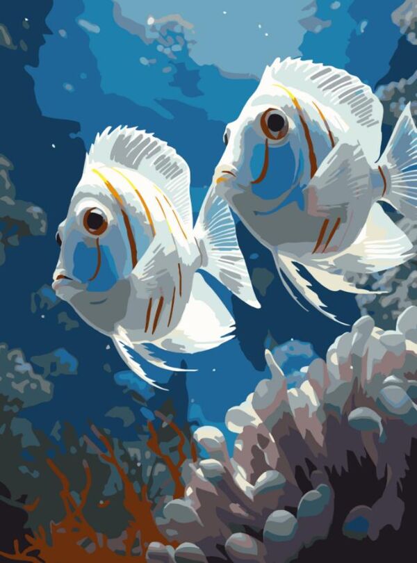 Розпис по номерах 30х40 SS-1248 Підводна пара Strateg Ціна (цена) 141.65грн. | придбати  купити (купить) Розпис по номерах 30х40 SS-1248 Підводна пара Strateg доставка по Украине, купить книгу, детские игрушки, компакт диски 0