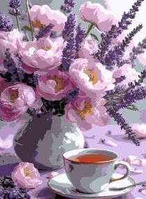 Розпис по номерах 30х40 SS-1252 Весняне цвітіння "Strateg"