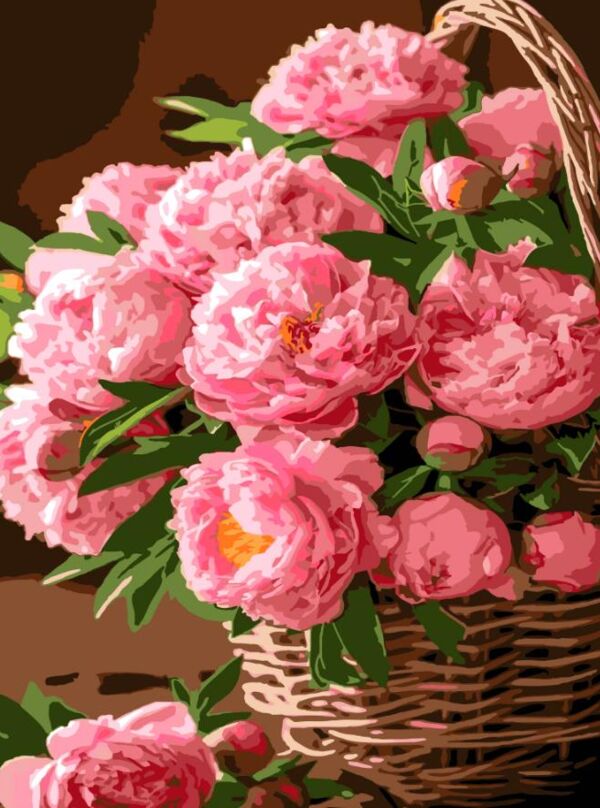 Розпис по номерах 30х40 SS-1254 Букет півоній Strateg Ціна (цена) 141.65грн. | придбати  купити (купить) Розпис по номерах 30х40 SS-1254 Букет півоній Strateg доставка по Украине, купить книгу, детские игрушки, компакт диски 0