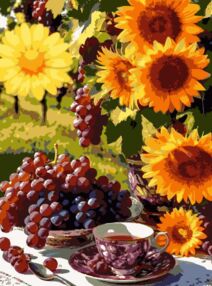 Розпис по номерах 30х40 SS-1255 Соняшникове літо "Strateg"