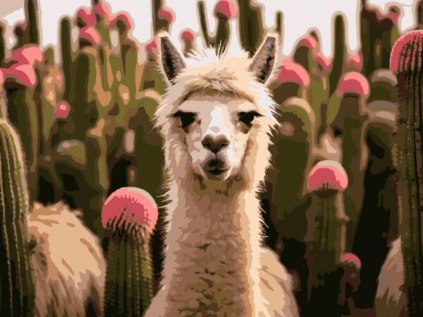 Розпис по номерах 30х40 SS-1265 Альпака серед квітів Strateg Ціна (цена) 141.65грн. | придбати  купити (купить) Розпис по номерах 30х40 SS-1265 Альпака серед квітів Strateg доставка по Украине, купить книгу, детские игрушки, компакт диски 0