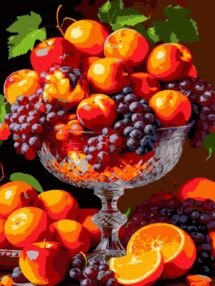 Розпис по номерах 30х40 SS-1282 Фруктова палітра "Strateg"