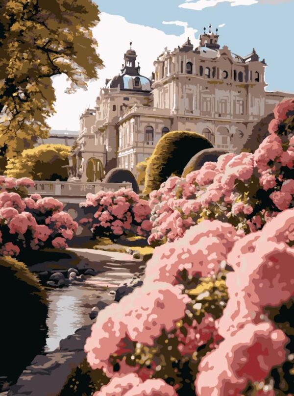 Розпис по номерах 30х40 SS-1306 Будинок у квітах Strateg Ціна (цена) 141.65грн. | придбати  купити (купить) Розпис по номерах 30х40 SS-1306 Будинок у квітах Strateg доставка по Украине, купить книгу, детские игрушки, компакт диски 0