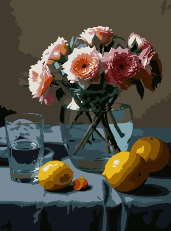 Розпис по номерах 30х40 SS-1316 Квіти й лимони Strateg Ціна (цена) 141.65грн. | придбати  купити (купить) Розпис по номерах 30х40 SS-1316 Квіти й лимони Strateg доставка по Украине, купить книгу, детские игрушки, компакт диски 0