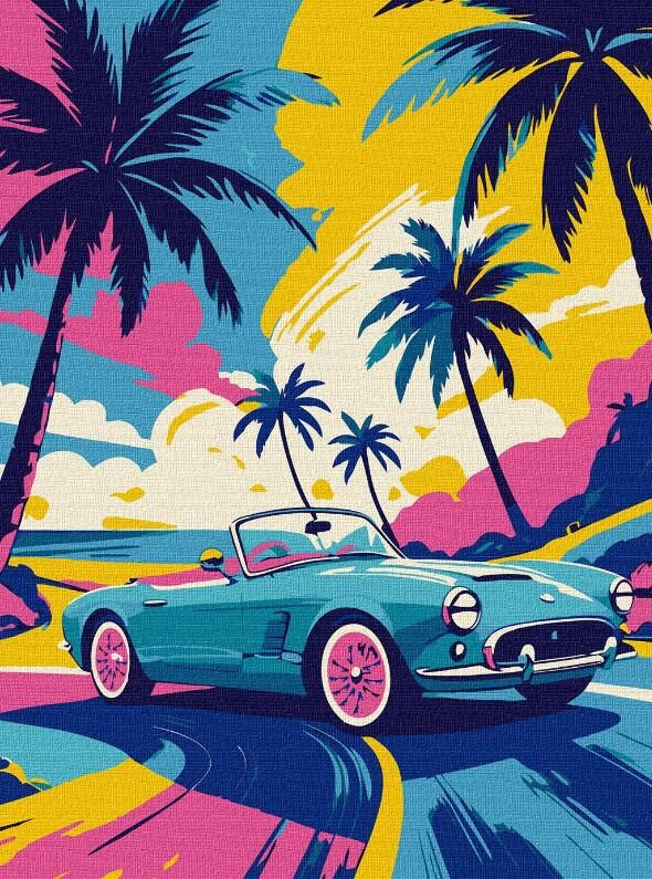 Розпис по номерах 30х40 KHO2776 Неоновий драйв Ідейка Ціна (цена) 146.50грн. | придбати  купити (купить) Розпис по номерах 30х40 KHO2776 Неоновий драйв Ідейка доставка по Украине, купить книгу, детские игрушки, компакт диски 0