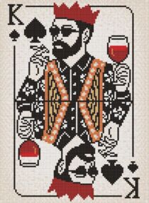 Алмазна мозаїка 30х40 AMO20175 Карта короля  "Ідейка"