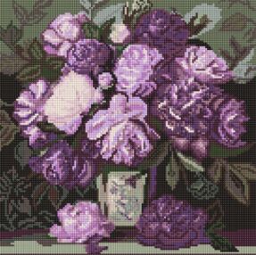 Алмазна мозаїка 40х40 AMO20038 Мелодія пелюсткових барв "Ідейка"