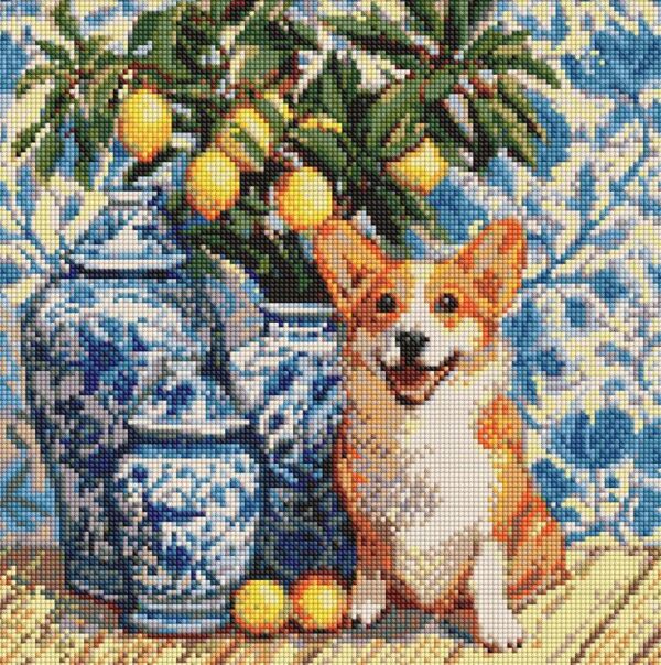 Алмазна мозаїка 40х40 AMO20217 Коргі та лимони Ідейка Ціна (цена) 296.00грн. | придбати  купити (купить) Алмазна мозаїка 40х40 AMO20217 Коргі та лимони Ідейка доставка по Украине, купить книгу, детские игрушки, компакт диски 0