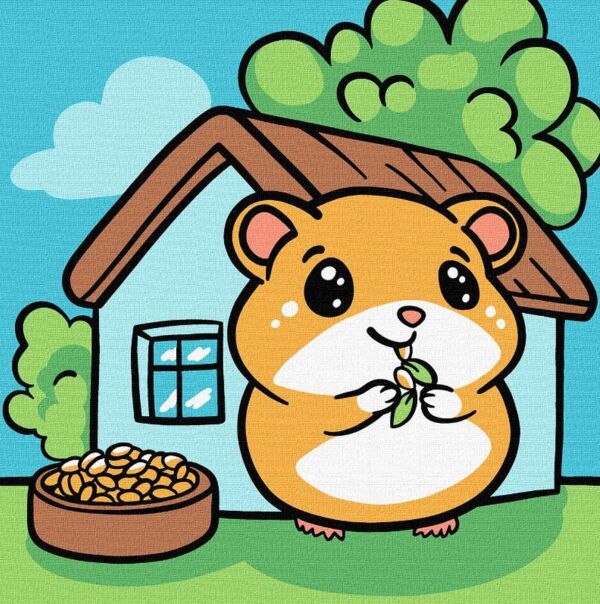 Розпис по номерах 25х25 KHO6296 Хом'ячок Ідейка Ціна (цена) 97.60грн. | придбати  купити (купить) Розпис по номерах 25х25 KHO6296 Хом'ячок Ідейка доставка по Украине, купить книгу, детские игрушки, компакт диски 0