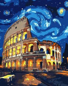 Розпис по номерах 40х50 KHO3668 Ніч у Римі "Ідейка"