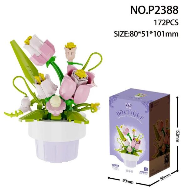 Конструктор YKO Boutigue рожеві бутони 172 деталі P2388 Ціна (цена) 125.80грн. | придбати  купити (купить) Конструктор YKO Boutigue рожеві бутони 172 деталі P2388 доставка по Украине, купить книгу, детские игрушки, компакт диски 1