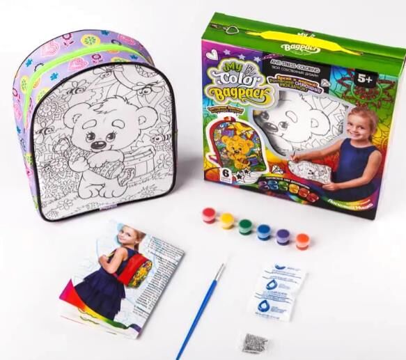 Набір My Color Bag Pack CВР-01-04 рюкзачок-розмальовка Ціна (цена) 190.70грн. | придбати  купити (купить) Набір My Color Bag Pack CВР-01-04 рюкзачок-розмальовка доставка по Украине, купить книгу, детские игрушки, компакт диски 1