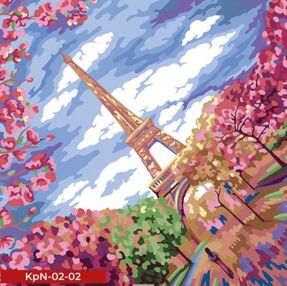 Розпис по номерах 40х40 KpN-02-02 Coloring by numbers