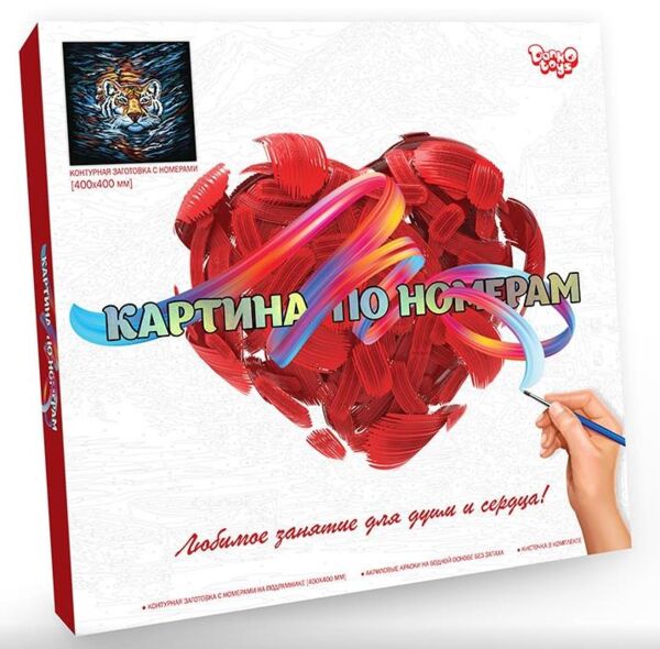 Розпис по номерах 40х40 KpN-02-03 Coloring by numbers розмальовка за номером Ціна (цена) 111.30грн. | придбати  купити (купить) Розпис по номерах 40х40 KpN-02-03 Coloring by numbers розмальовка за номером доставка по Украине, купить книгу, детские игрушки, компакт диски 1