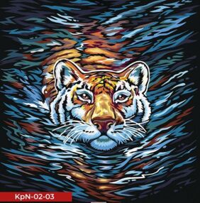 Розпис по номерах 40х40 KpN-02-03 Coloring by numbers розмальовка за номером