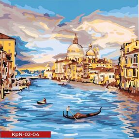 Розпис по номерах 40х40 KpN-02-04 Coloring by numbers розмальовка за номером