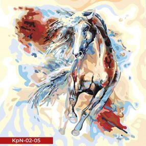 Розпис по номерах 40х40 KpN-02-05 Coloring by numbers розмальовка за номером