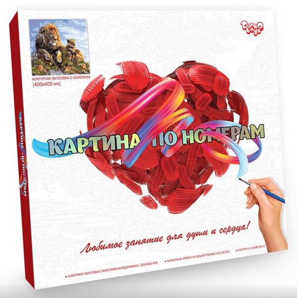 Розпис по номерах 40х40 KpN-02-06 Coloring by numbers розмальовка за номером Ціна (цена) 111.30грн. | придбати  купити (купить) Розпис по номерах 40х40 KpN-02-06 Coloring by numbers розмальовка за номером доставка по Украине, купить книгу, детские игрушки, компакт диски 1