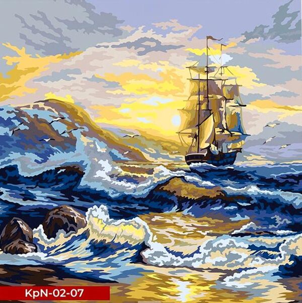 Розпис по номерах 40х40 KpN-02-07 Coloring by numbers розмальовка за номером Ціна (цена) 111.30грн. | придбати  купити (купить) Розпис по номерах 40х40 KpN-02-07 Coloring by numbers розмальовка за номером доставка по Украине, купить книгу, детские игрушки, компакт диски 0