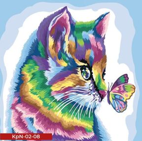 Розпис по номерах 40х40 KpN-02-08 Coloring by numbers розмальовка за номером