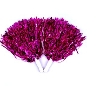 Помпони для черлідінгу Малинові 36 см ціна за 2 штуки KA-23-4896