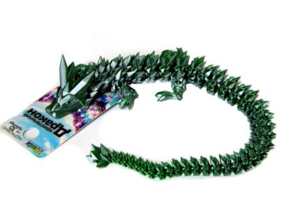 Дракон 50 см Зелено-срібний DGK485-XL