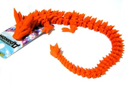 Дракон 30 см Апельсиновий DGK208-M