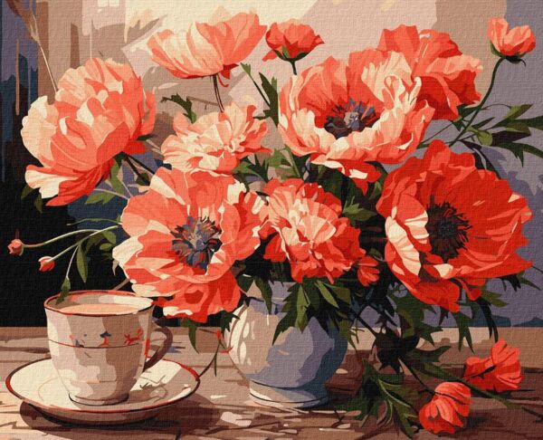 Розпис по номерах 40х50 KHO3263 Букет із маками Ідейка Ціна (цена) 190.80грн. | придбати  купити (купить) Розпис по номерах 40х50 KHO3263 Букет із маками Ідейка доставка по Украине, купить книгу, детские игрушки, компакт диски 0