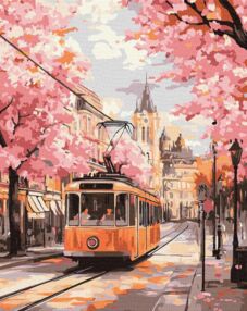 Розпис по номерах 40х50 KHO6388 Рожевий шлях "Ідейка"