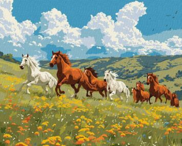 Розпис по номерах 40х50 KHO6591 Сила і грація "Ідейка"