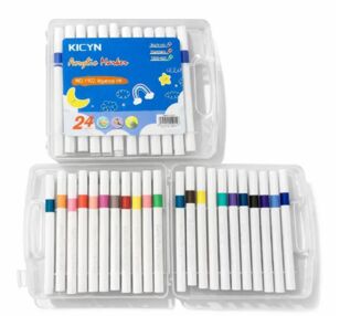 Маркери акрилові 24 кольори в пластиковій упаковці 1102-24 104-6