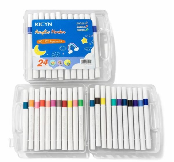 Маркери акрилові 24 кольори в пластиковій упаковці 1102-24 104-6 Ціна (цена) 66.50грн. | придбати  купити (купить) Маркери акрилові 24 кольори в пластиковій упаковці 1102-24 104-6 доставка по Украине, купить книгу, детские игрушки, компакт диски 0