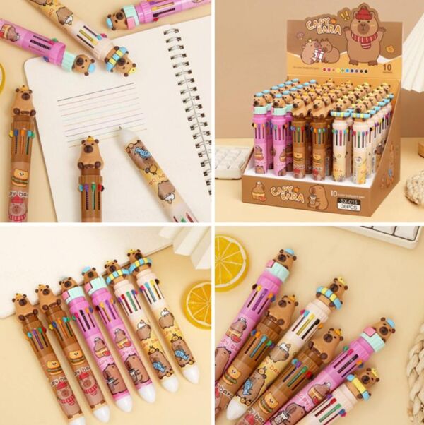 ручка кулькова 10 в 1 10 кольорів Капібара SX-0015 95-3 Ціна (цена) 16.40грн. | придбати  купити (купить) ручка кулькова 10 в 1 10 кольорів Капібара SX-0015 95-3 доставка по Украине, купить книгу, детские игрушки, компакт диски 0