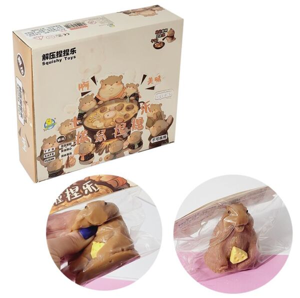 Антистрес сквіш Капібара з кусочком сиру TK2133 50-14 Ціна (цена) 37.60грн. | придбати  купити (купить) Антистрес сквіш Капібара з кусочком сиру TK2133 50-14 доставка по Украине, купить книгу, детские игрушки, компакт диски 0