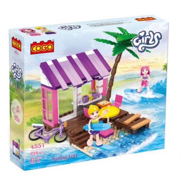 Конструктор 228 елементів Дівчатка Серфінг COGO 4551 Ціна (цена) 292.30грн. | придбати  купити (купить) Конструктор 228 елементів Дівчатка Серфінг COGO 4551 доставка по Украине, купить книгу, детские игрушки, компакт диски 0