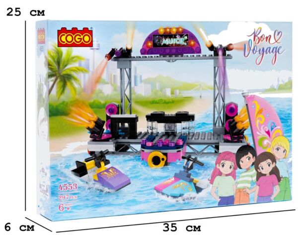 Конструктор 297 елементів Дівчатка Концерт  COGO 4553 Ціна (цена) 369.50грн. | придбати  купити (купить) Конструктор 297 елементів Дівчатка Концерт  COGO 4553 доставка по Украине, купить книгу, детские игрушки, компакт диски 1