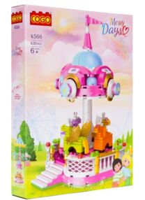 Конструктор 430 елементів Дівчатка Карусель COGO 4566