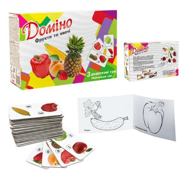 Доміно Фрукти та овочі 30764 Ціна (цена) 98.75грн. | придбати  купити (купить) Доміно Фрукти та овочі 30764 доставка по Украине, купить книгу, детские игрушки, компакт диски 1