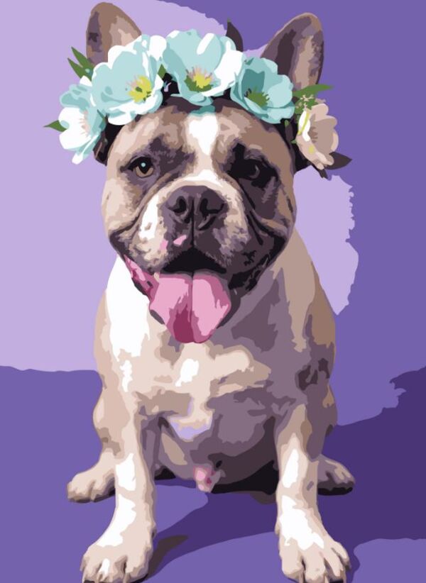 Розпис по номерах 30х40 SS-1283 Пес у віночку Strateg Ціна (цена) 141.65грн. | придбати  купити (купить) Розпис по номерах 30х40 SS-1283 Пес у віночку Strateg доставка по Украине, купить книгу, детские игрушки, компакт диски 0