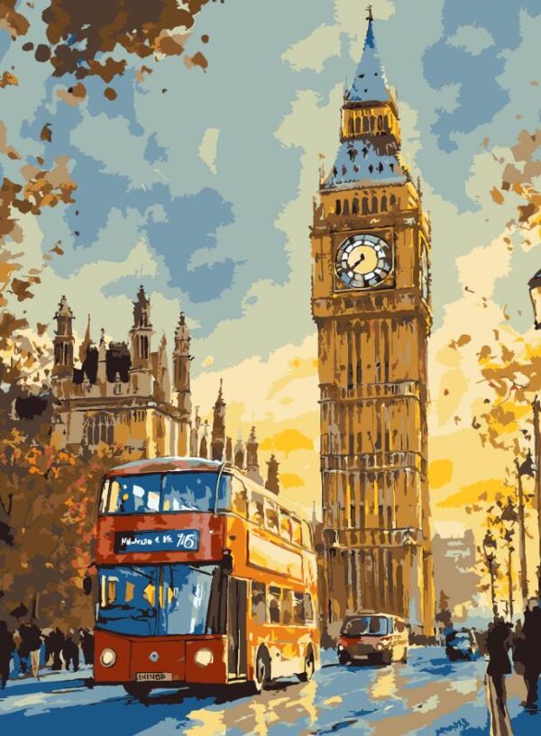 Розпис по номерах 30х40 SS-1285 Лондонський вечір Strateg Ціна (цена) 141.65грн. | придбати  купити (купить) Розпис по номерах 30х40 SS-1285 Лондонський вечір Strateg доставка по Украине, купить книгу, детские игрушки, компакт диски 0