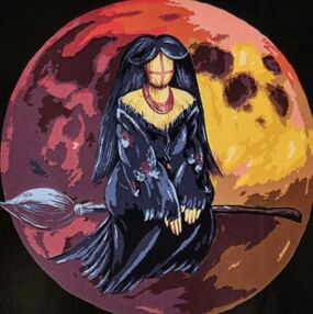 Розпис по номерах 40х40 AV4040-92 Обрана на чорному фоні "Strateg"