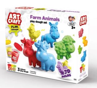 Набір для творчості з тіста Тваринки 168 г 03993